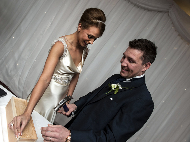 wedding ceremony wooden box
